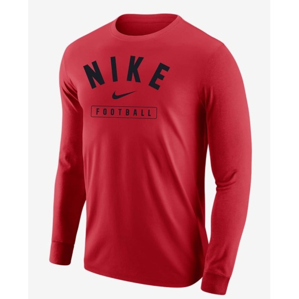 Nike Men's Core LS Tee Red,‎ Small